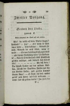 Scenen der Liebe. - Vorhof.