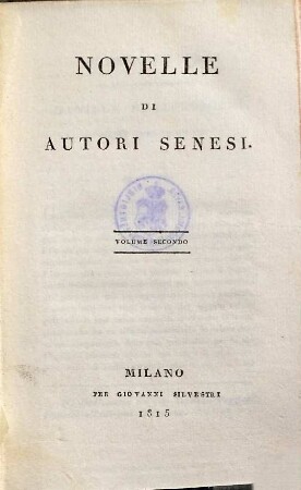 Novelle di autori Senesi, 2