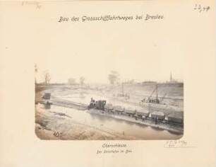 Großschiffahrtsweg, Breslau Oberschleuse: Unterhafen im Bau