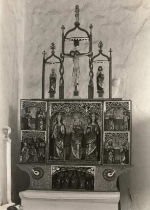 Heideblick-Riedebeck. Riedebeck südsüdwestlich von Luckau. Kirche. Nebenaltar
