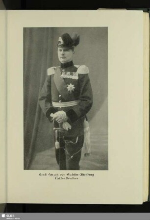 Ernst Herzog von Sachsen-Altenburg. Chef des Bataillons
