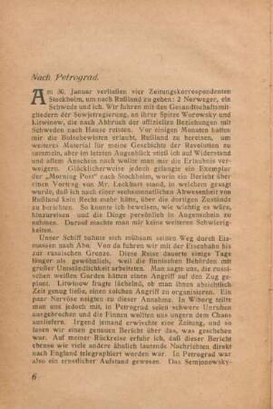 Nach Petrograd