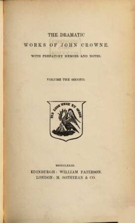 The dramatic works of John Crowne, 2. Thyestes ...