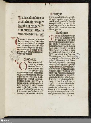 Ars inveniendi themata commendationesque et sermones ex corpore Decreti.