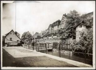 Plauen. Alt-Plauen mit Schloss Everstein am Syrabach