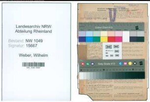 Entnazifizierung Wilhelm Weber , geb. 27.05.1895 (Lehrer)