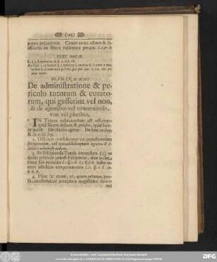 Tit. VII. (V. 37. 38. 52.) De administratione & periculo tutorum & curatorum, qui gesserint vel non, & de agentibus vel conveniendis, uno vel pluribus.