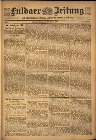 Ausgabe vom Montag, den 10. Januar 1898.