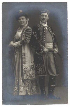 Portrait von zwei Schauspielern