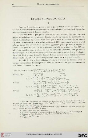 2: Études chronologiques