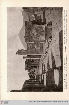 Pompei – Strada di Domizio e Porta Ercolano. – Route de Domitius et Porte d’Herculanum. – Street of Domizius and the Ercolano Gate – Strasse des domizio und Porta Ercolano.
