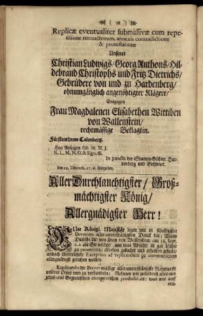 Replicæ eventualiter submissivæ cum repetitione ...