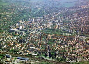 Nordvorstadt von Weimar : Blickrichtung Südosten