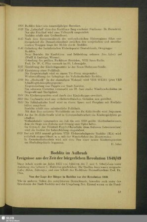 Rochlitz im Aufbruch. Ereignisse aus der Zeit der bürgerlichen Revolution 1848/49