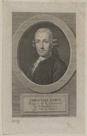 Bildnis des Christian Garve