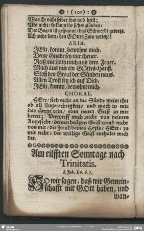 Am eilfften Sonntage nach Trinitatis