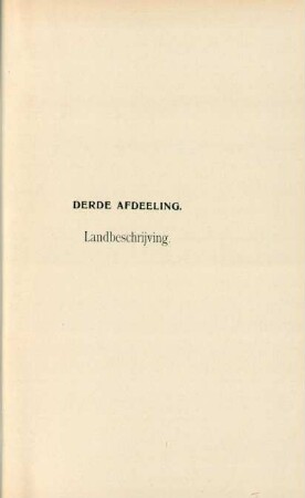 Derde afdeeling. Landbeschrijving