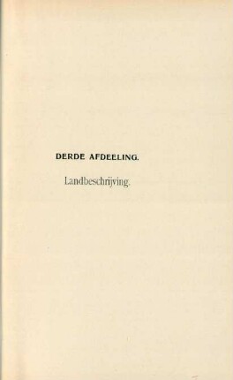 Derde afdeeling. Landbeschrijving