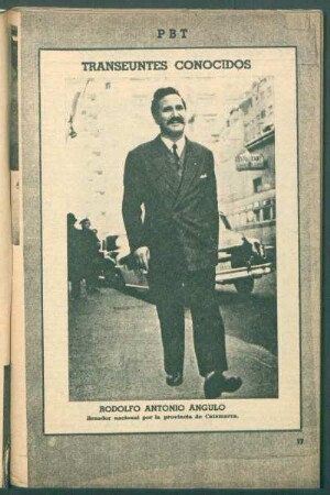 Rodolfo Antonio Angulo, senador nacional por la provincia de Catamarca - [Fotografía] : Transeúntes conocidos