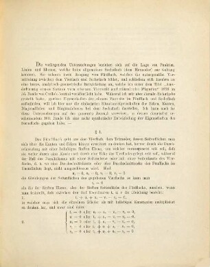 Das Sechsflach : ein Beitrag zur analytischen Geometrie des Raumes