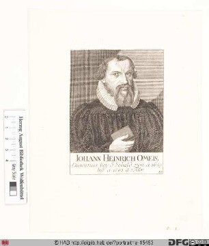Bildnis Johann Heinrich Omeis