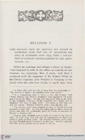 Relation V