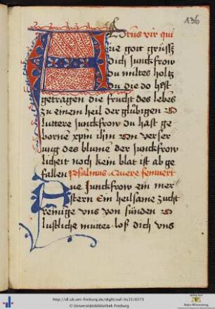 (136r) Beatus vir qui.