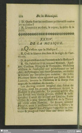 XXXIV. De La Musique