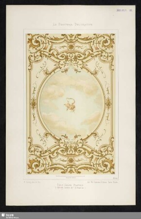 No. 55 Petit Salon Plafond (Genre Louis XV Rocaille)