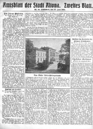 Nummer 26. Zweites Blatt. : Sonnabend, den 27. Juni 1925