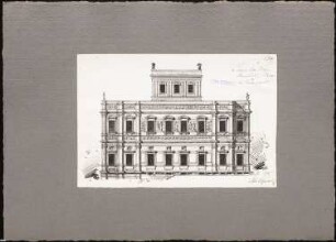 Reiseskizzen aus Pompeji, Neapel und Rom: Rom: Villa Pamphily (Seitenansicht)
