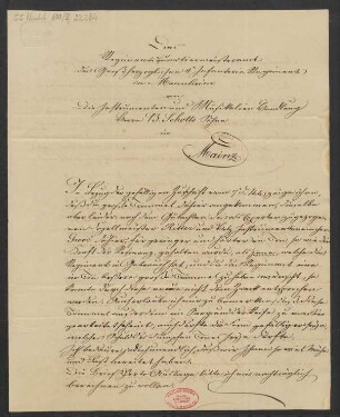 Brief an B. Schott's Söhne : 13.05.1840