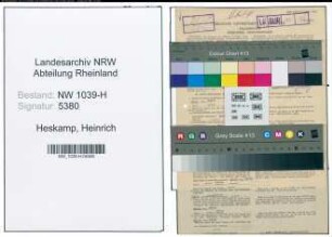 Entnazifizierung Heinrich Heskamp , geb. 15.02.1893 (Landwirt)