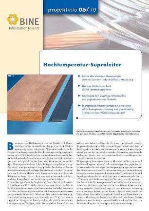 Hochtemperatur-Supraleiter.