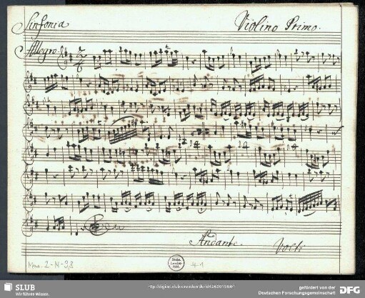 Symphonies - Mus.2-N-9,8 : orch - D
