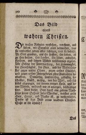 Das Bild eines wahren Christen