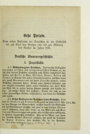 A. Urgeschichte