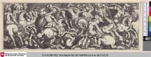 [Fries mit einer Reiterschlacht; Frieze of Figures on Horseback in Battle]