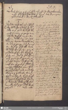 Unterthänig gehorsambster Bericht und Resolvenda, an eine Hochgräfl. Cam[m]er zu Sorau das Paprozaner Ham[m]erwerck in Pleß betreffend [vom 18. Febr. 1741]