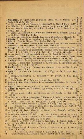 Katalog der Buch- und Antiquariats-Handlung von Theodor Ackermann, Promenadeplatz 10 in München, 223. Philosophie ...