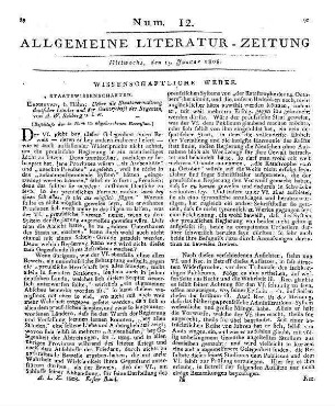 Rehberg, A. W.: Ueber die Staatsverwaltung deutscher Länder etc. (Beschluß der in Num. 11. abgebrochenen Recension.)