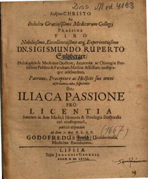 De Iliaca Passione