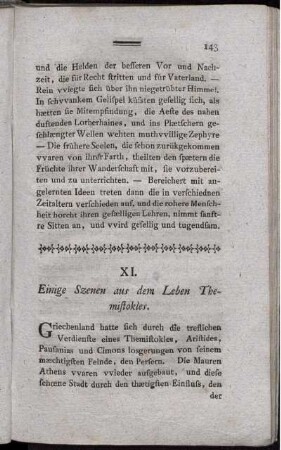 XI. Einige Szenen aus dem Leben Themistokles