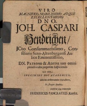 Commentatio Legalis De Conatu
