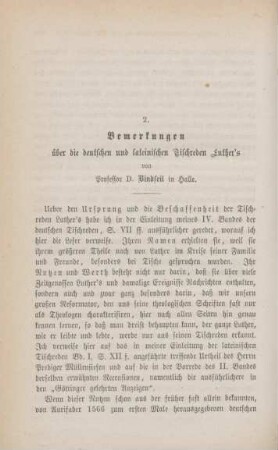 702-716 Bemerkungen über die deutschen und lateinischen Tischreden Luther's