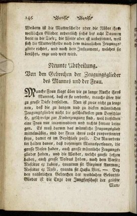 Neunte Abtheilung.