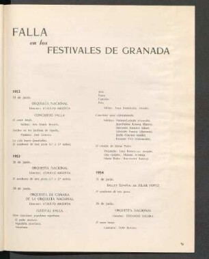 Falla en los Festivales de Granada