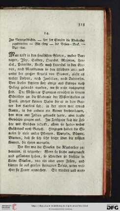 14. Zur Naturgeschichte - Art der Sinesen die Rhabarber zuzubereiten [...]