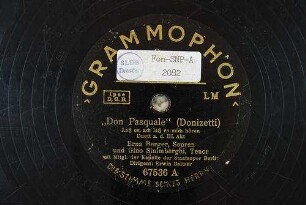 "Don Pasquale" : Laß es, ach laß es mich hören; Duett a. d. III. Akt / (Donizetti)
