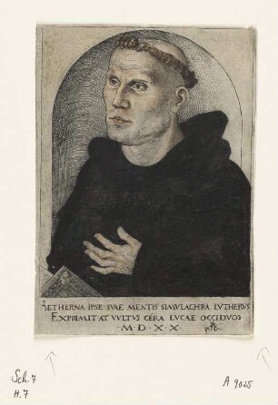 Bildnis Martin Luther als Augustinermönch